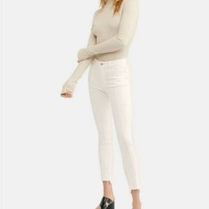 Free people ivory white skinny jeans